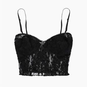Boys Lie Black Lace Crop Top